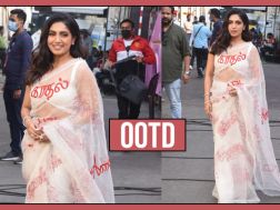 Bhumi Pednekar’s sheer customised saree speaks elegance