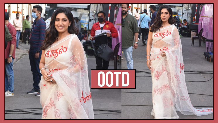 Bhumi Pednekar’s sheer customised saree speaks elegance