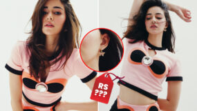 ananya panday, ananya panday pink coord set, ananya panday pink coord set price tag