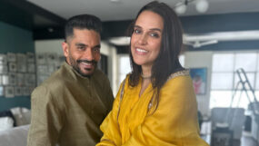 neha dhupia, angad bedi