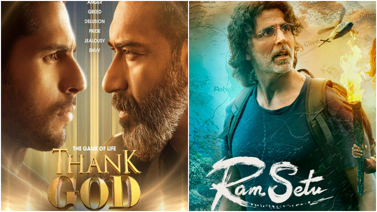 thank god, ram setu, box office collections