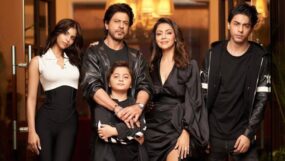 shah rukh khan, aryan khan, suhana khan, abram khan,