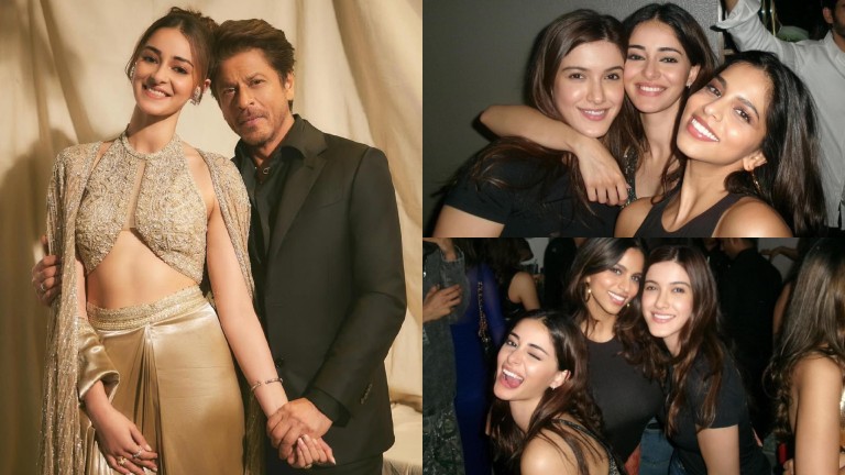 ananya panday, shah rukh khan,, suhana khan,