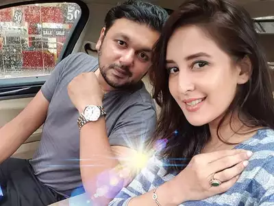 Chahat Khanna and Farhaan Mirza