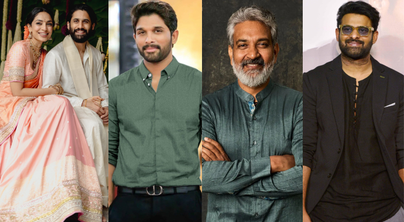 naga chaitanya, sobhita dhulipala, ss rajamouli, prabhas, allu arjun,