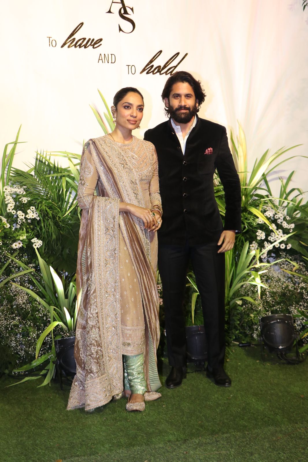 Naga Chaitanya and Sobhita Dhulipala makes their first apperance post wedding at Aaliyah-Shane's reception