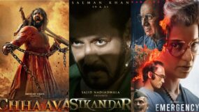 vicky kaushal, chhaava, salman khan's sikandar, kangana ranaut's emergency, films 2025, new year films,