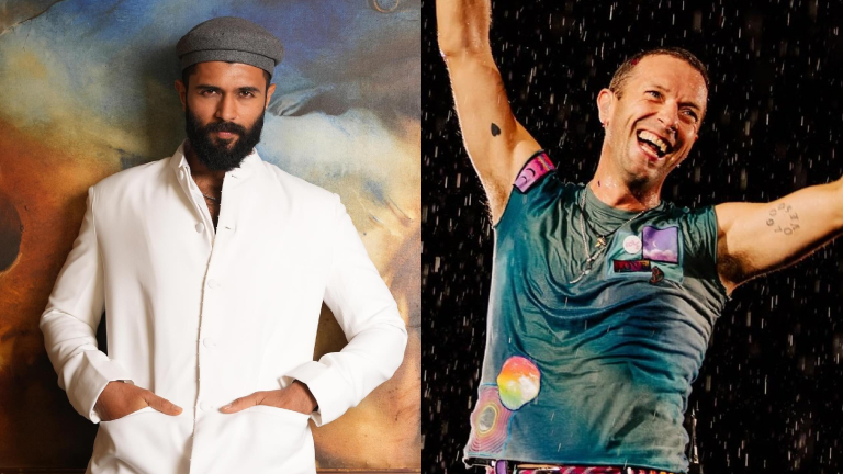 vijay deverakonda, chris martin, coldplay,