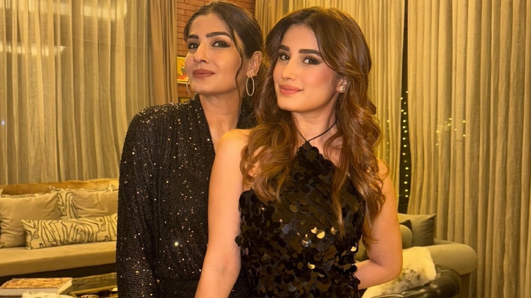 rasha thadani, raveena tandon,