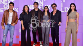 Ibrahim Ali Khan, Khushi Kapoor, Aryan Khan, Shah Rukh Khan, Netflix event