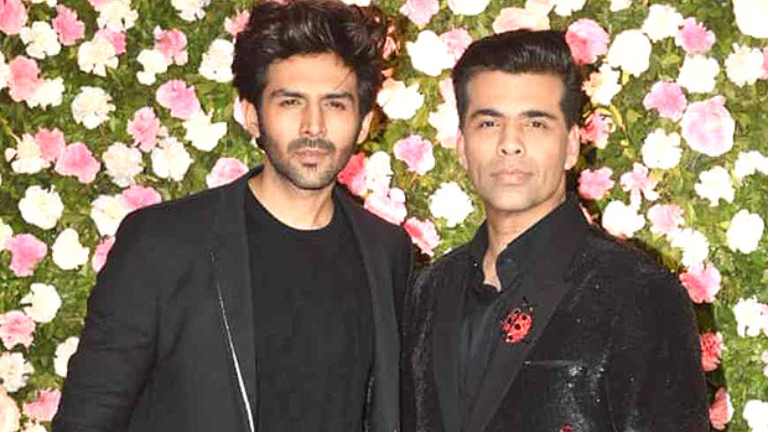 kartik aaryan, karan johar,