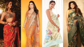 Bollywood actresses in sarees