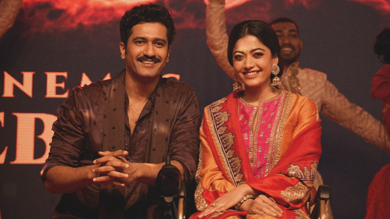 vicky kaushal, rashmika mandanna, chhaava, lezim dance,